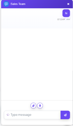 Sales Team groupchat window open, with a message history and a composer at the bottom
